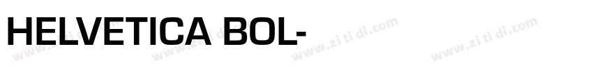 HELVETICA BOL字体转换